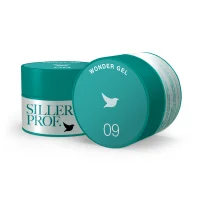 Гель для нарощування нігтів однофазний SILLER Professional Wonder Gel One Phase №009 Ніжно м`ятний, 30 мл 